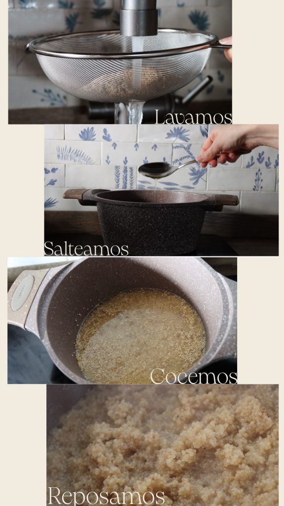 como cocer la quinoa paso a paso